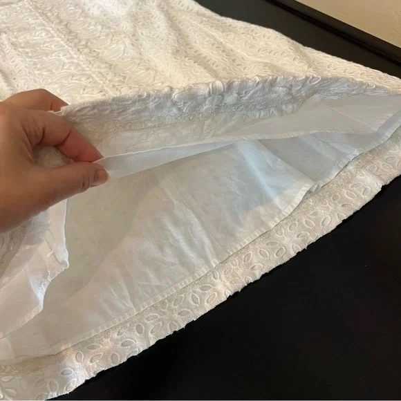 Lilly Pulitzer Melani eyelet Shift Dress 100% Cotton fully lined white Size 10 - Picture 11 of 15